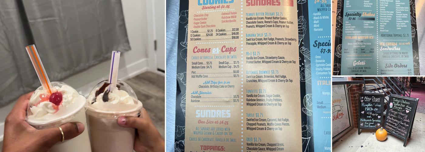 Twist Creamery Menu