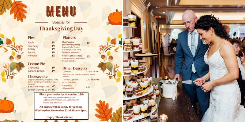 Simply Sweet by Christine Menu