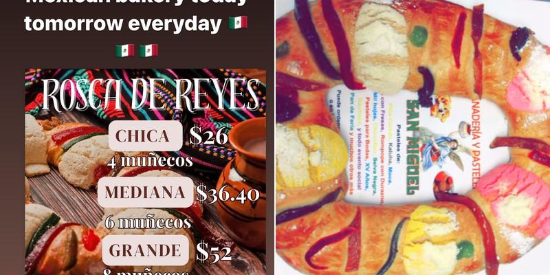 Panaderia San miguel Menu