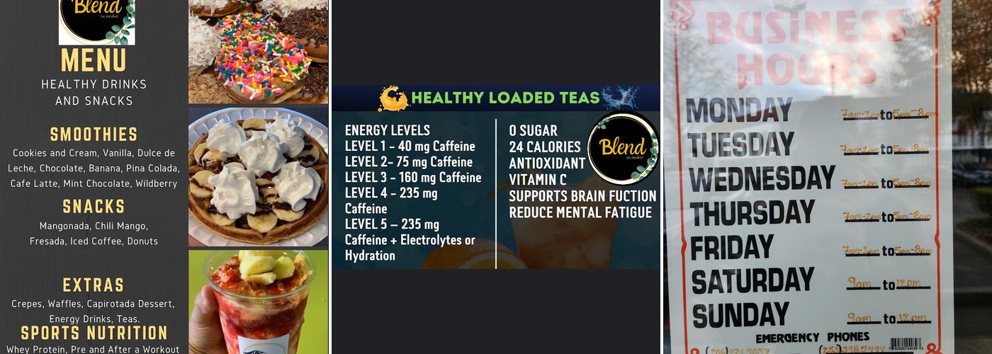Blend On Meeker Menu