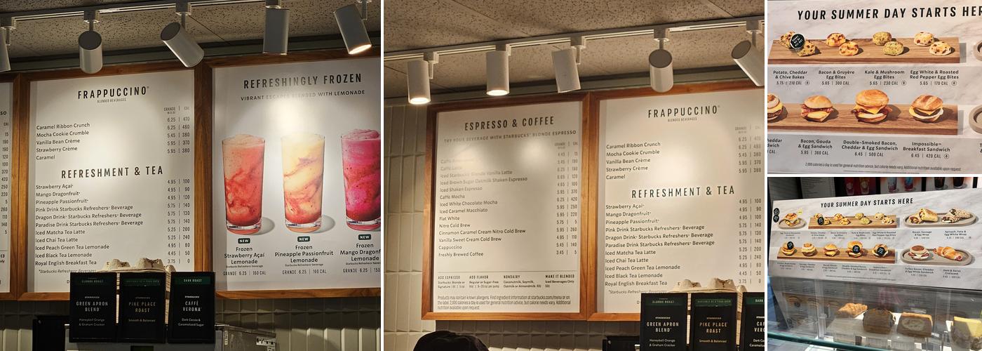 Starbucks Menu