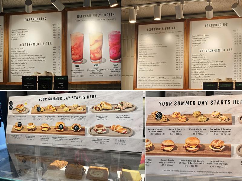 Starbucks Menu