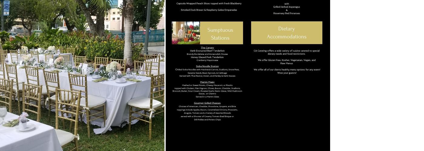 CA Catering Menu