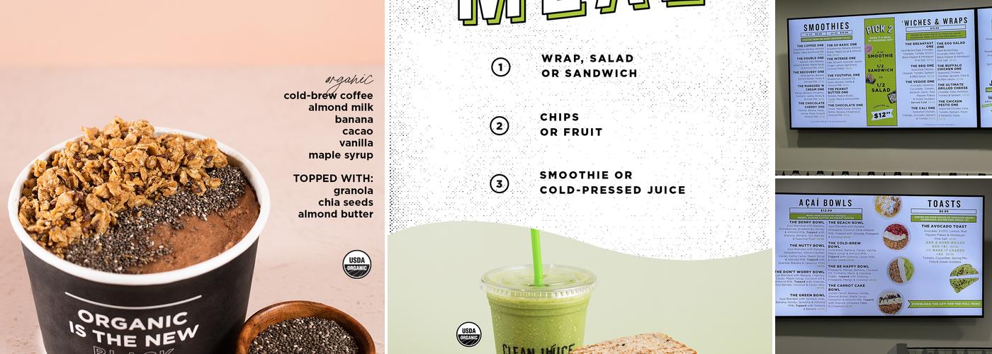 Clean Juice Menu