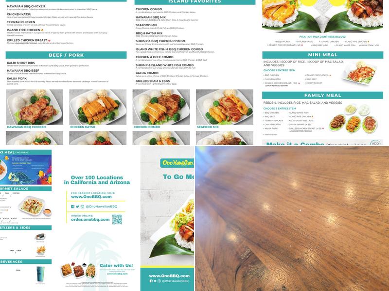 Ono Hawaiian BBQ Menu