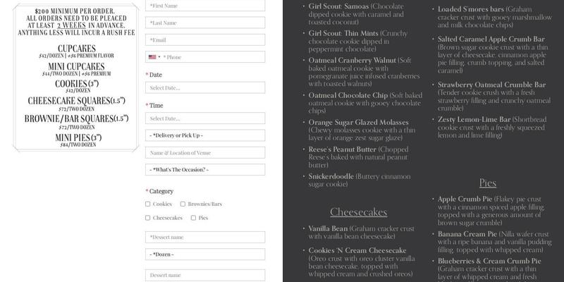 CAKESBYNICKG Cake Studio Menu