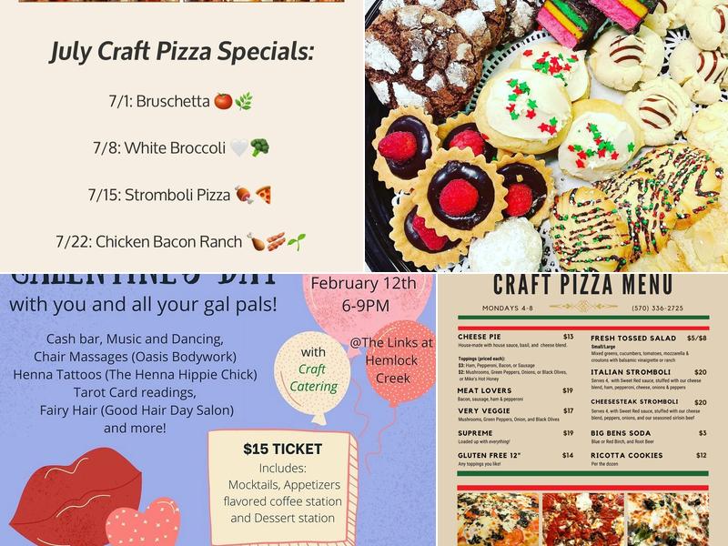 Craft Catering LLC Menu