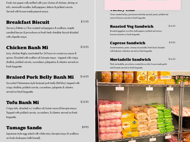 Sweet Ofelia Cafe & Market Menu