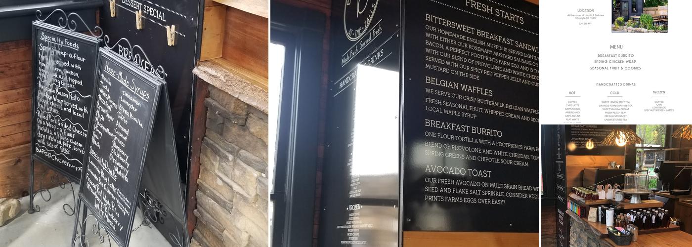 Bittersweet at the Falls Menu