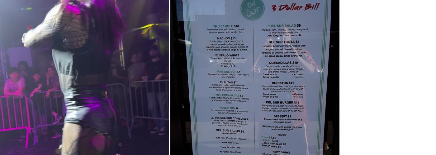 3 Dollar Bill Menu
