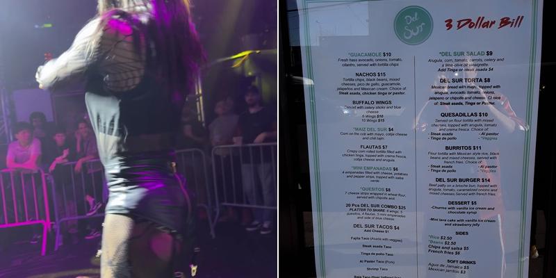 3 Dollar Bill Menu