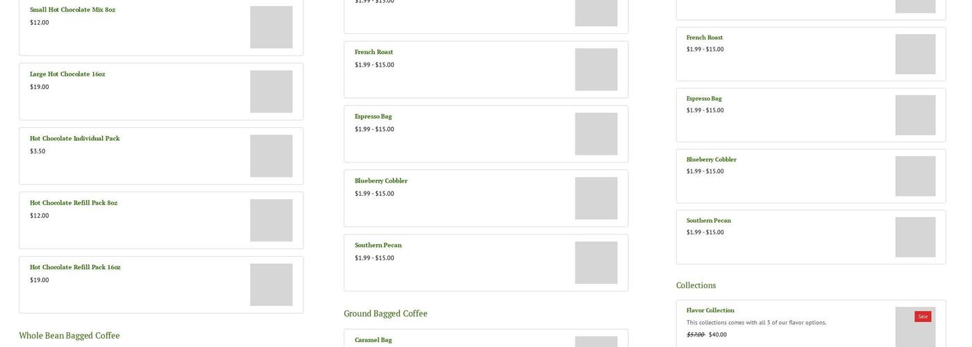 Cafezinho Cafe Menu