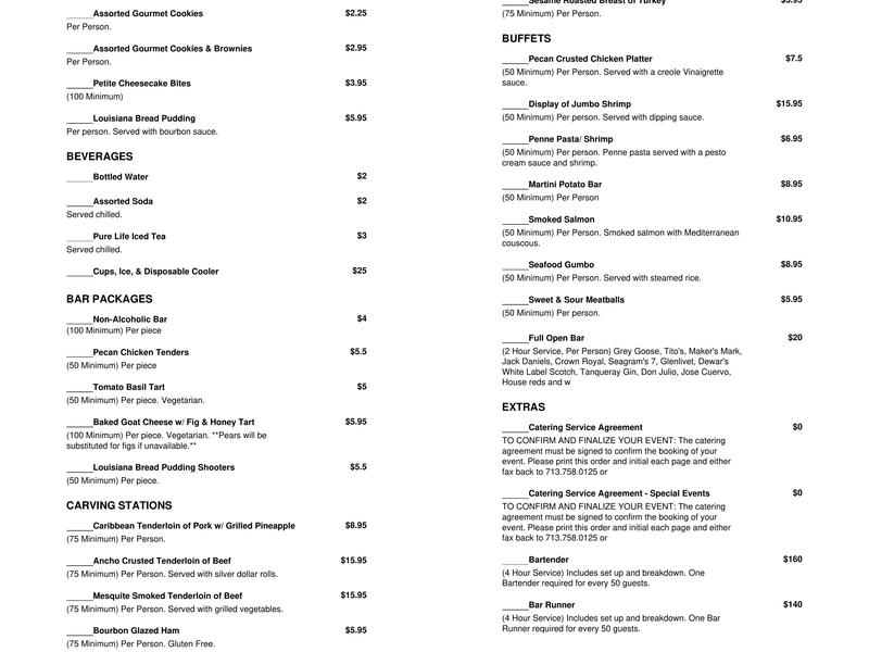 Lemond Kitchen Menu