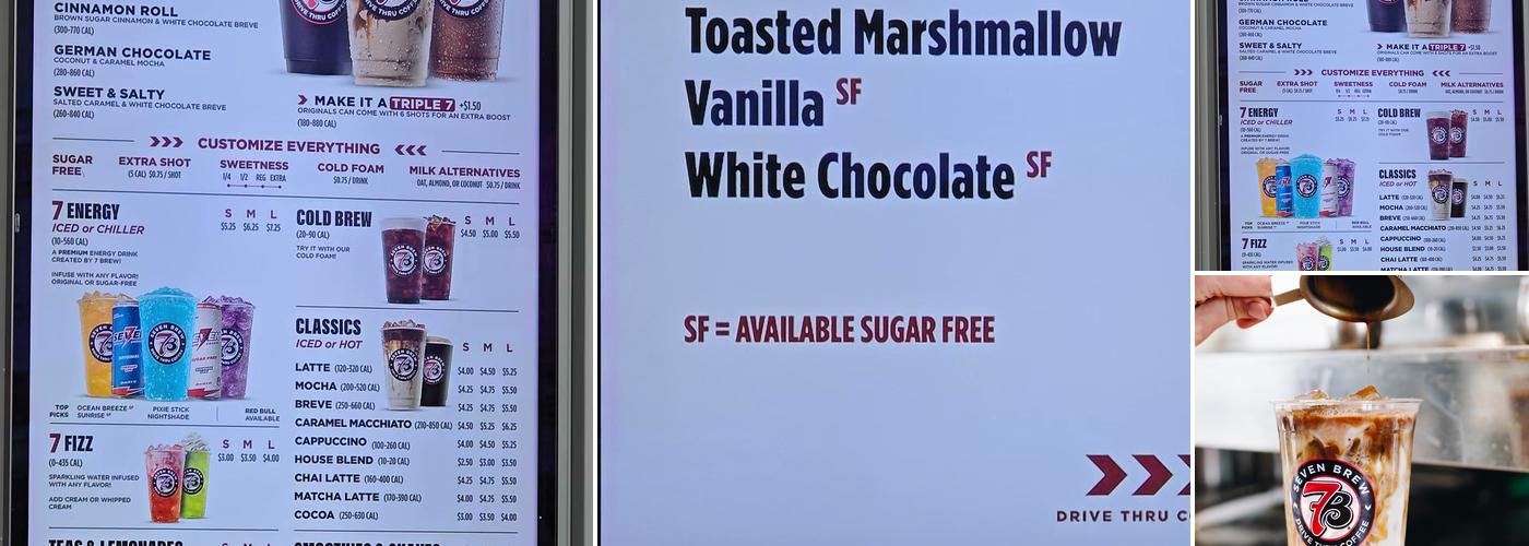 7 Brew Coffee Menu