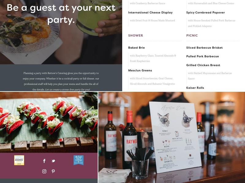 Rettew's Catering Menu