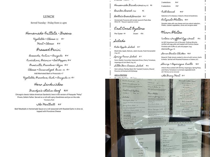 Della's Menu