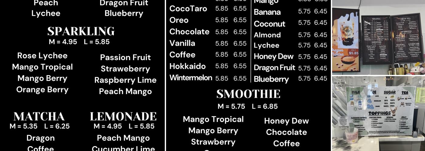 Dragon Leaf Tea Bar Menu