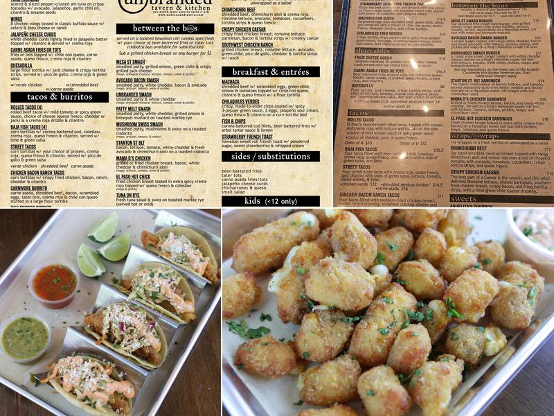 Unbranded Tavern & Kitchen Menu