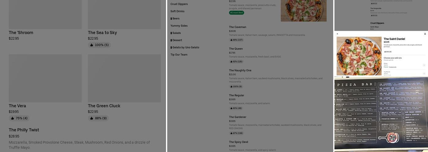 Pizza Catering Vancouver - Local Pizzaiolo Menu