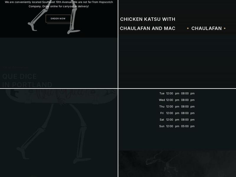 Que Dice Menu