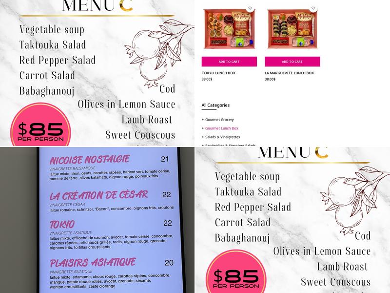 La Marguerite Catering Menu