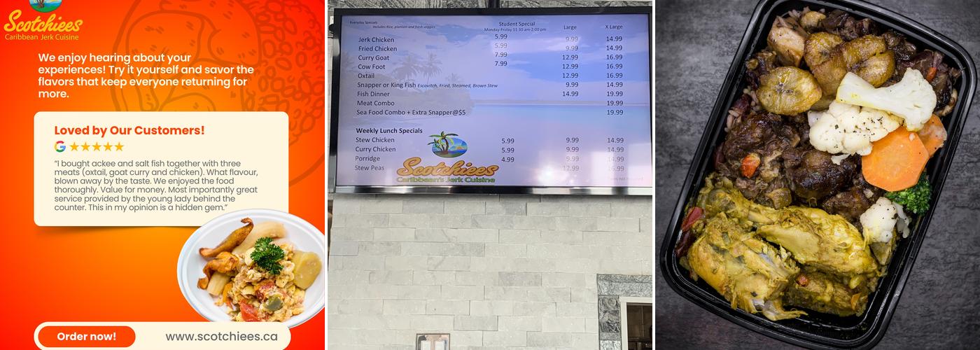 Scotchiees Menu