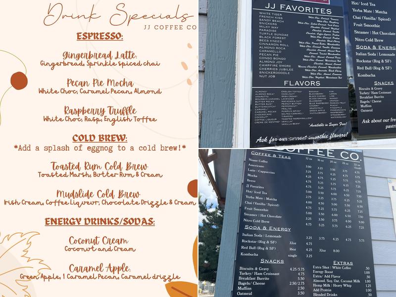 JJ Coffee Co - North (Java Jungle) Menu