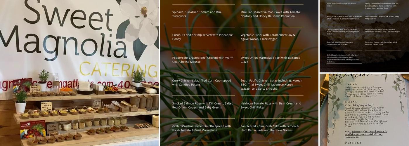 Sweet Magnolia Catering Menu