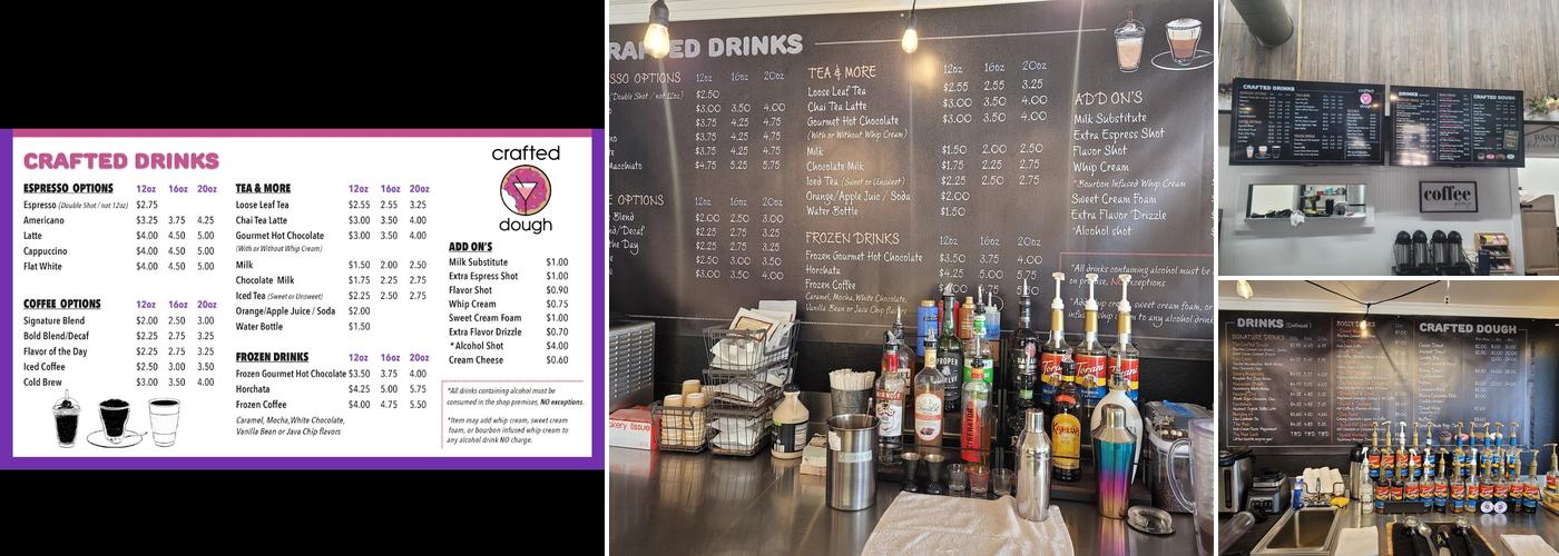 Crafted Dough Menu