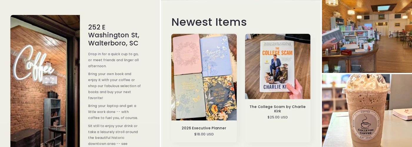 Colleton Coffee Menu