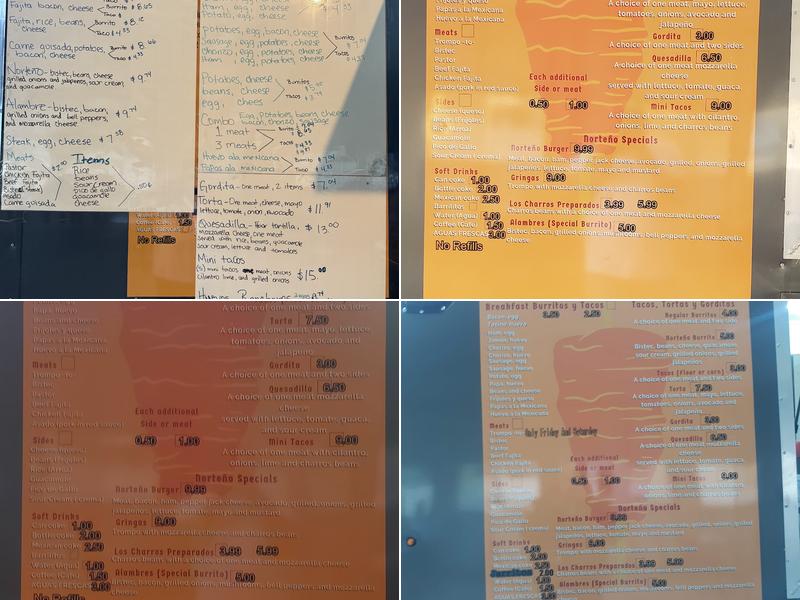 El Sazon Norteño Menu