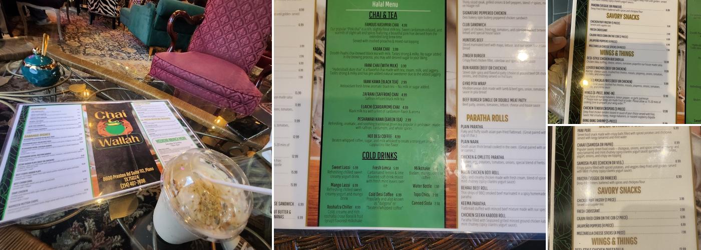 Chai Wallah Menu