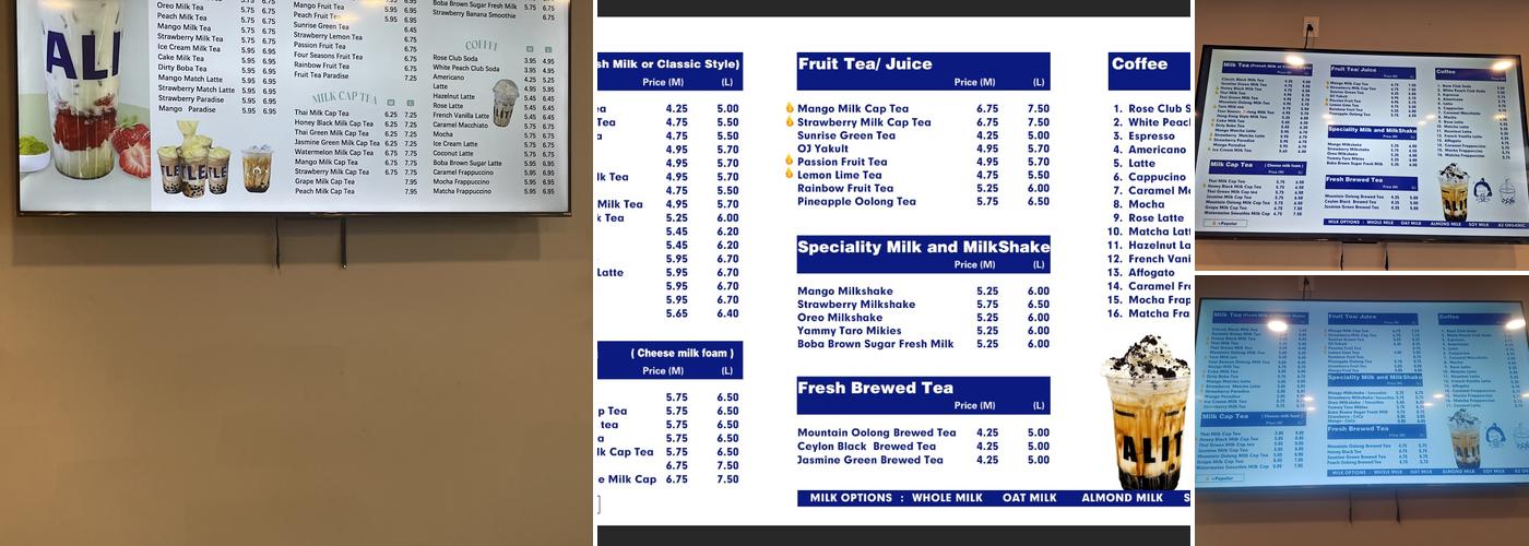 Alittle Tea Menu
