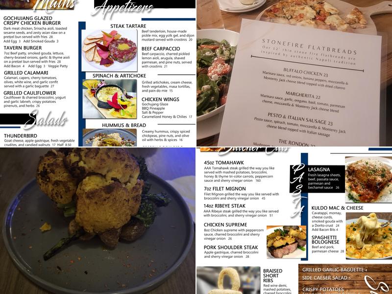 Blueroom Tavern Menu