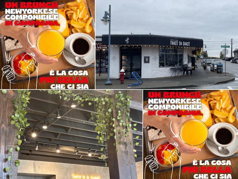 Toast to Coast Brunch Bar 3760 Moncton St, Richmond