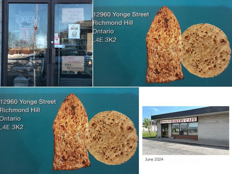 Sosha Bakery 12960 Yonge St, Richmond Hill