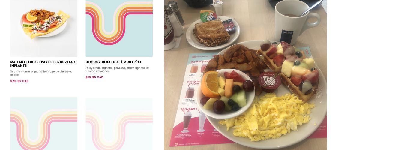 L'Oeufrier (Beauport) Menu