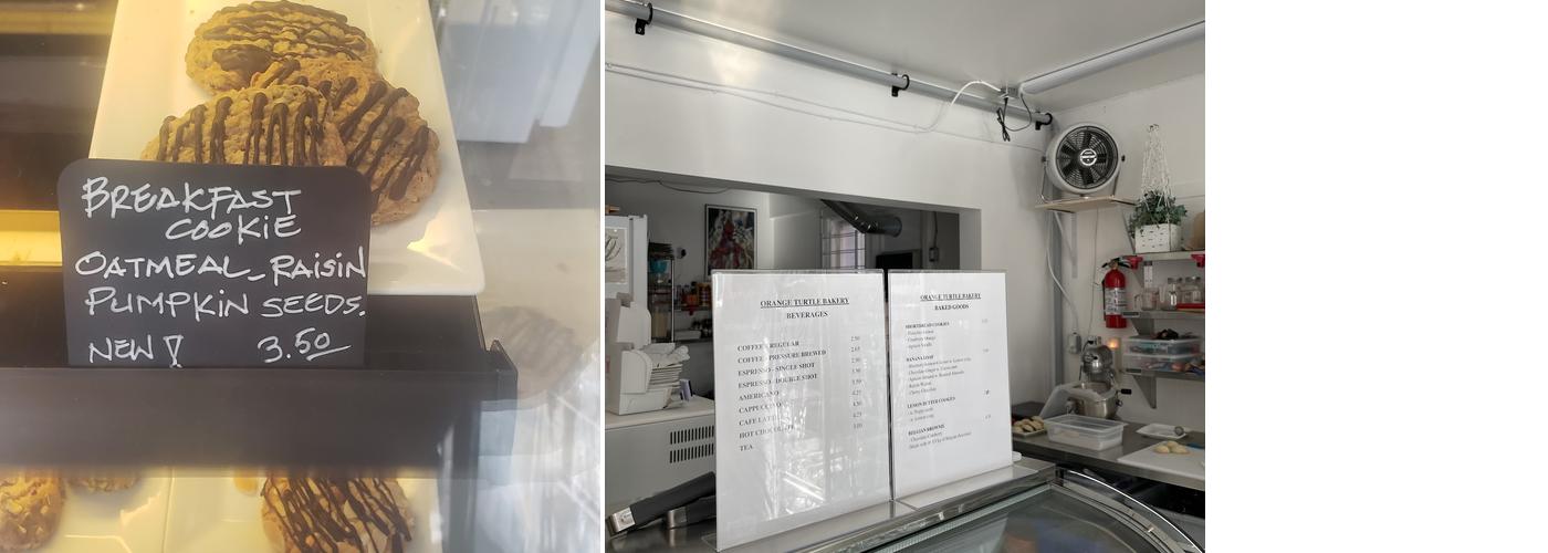 Orange Turtle Bakery Menu