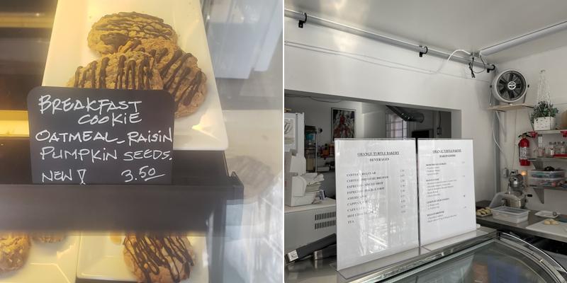 Orange Turtle Bakery Menu