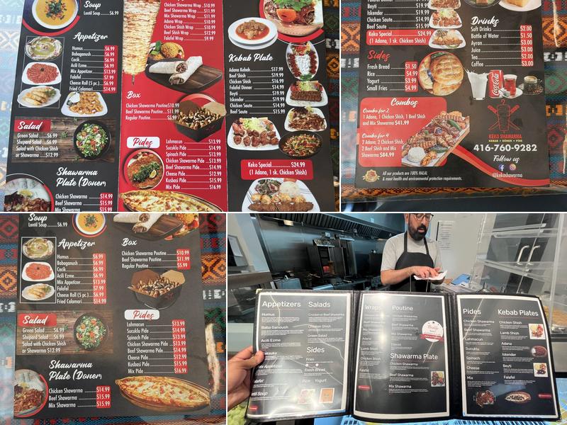 Keko Shawarma Menu