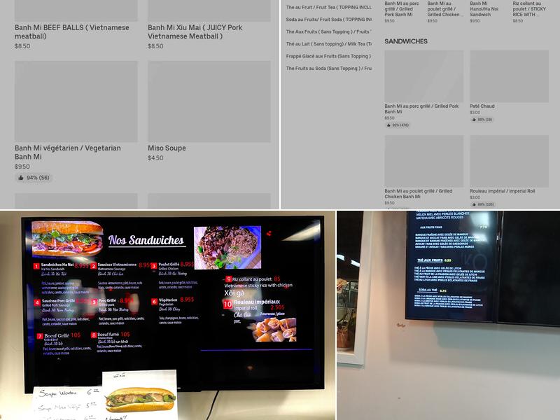 Banh Mi Hanoi Menu