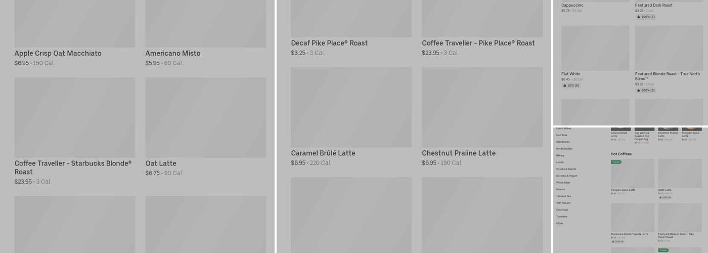 Starbucks Menu