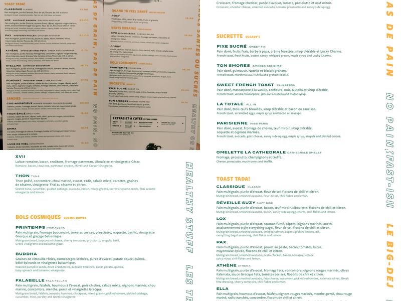 Tommy Café Menu