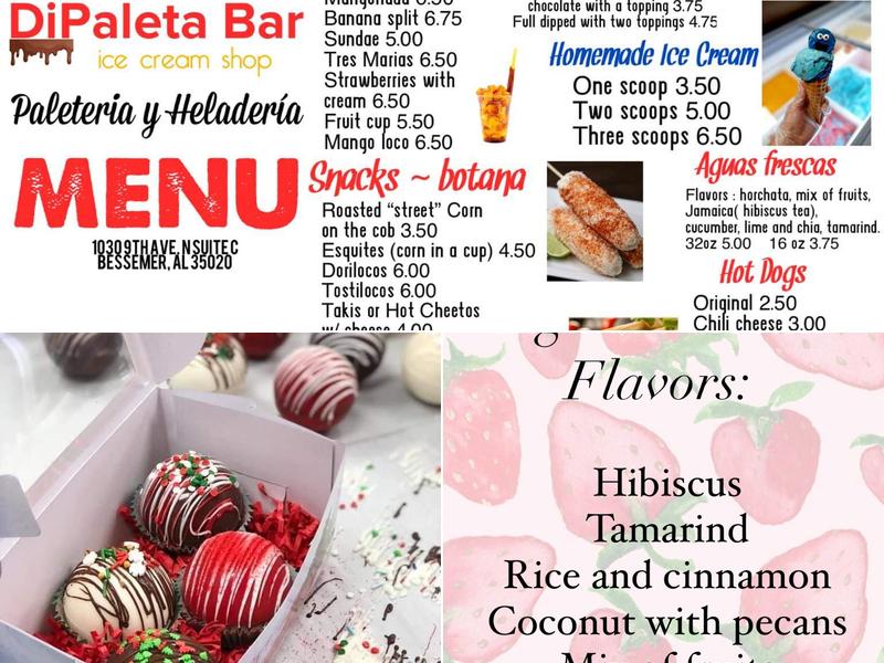 Hidalgo Pops Menu