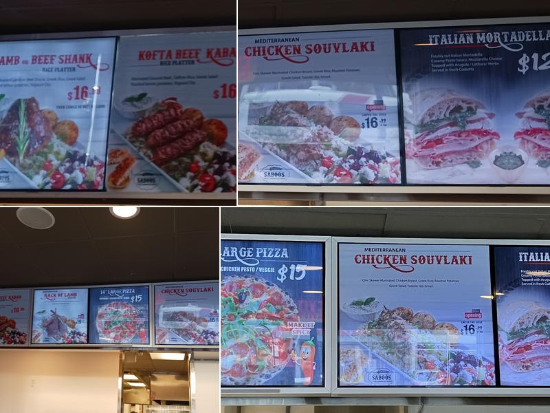 Saboos Artisan Bakery Menu