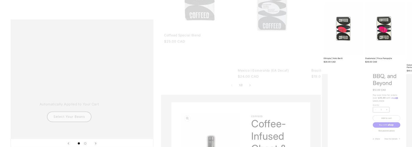 Coffeed Menu