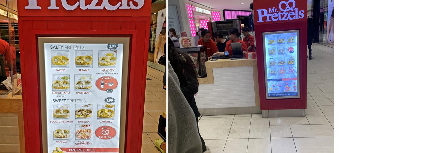 Mr. Pretzels Chinook mall Menu