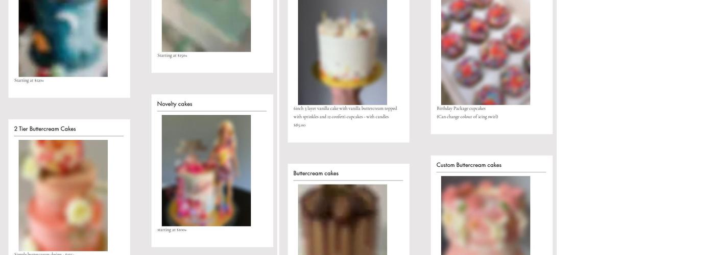 Tastebuds Bakery Co Menu