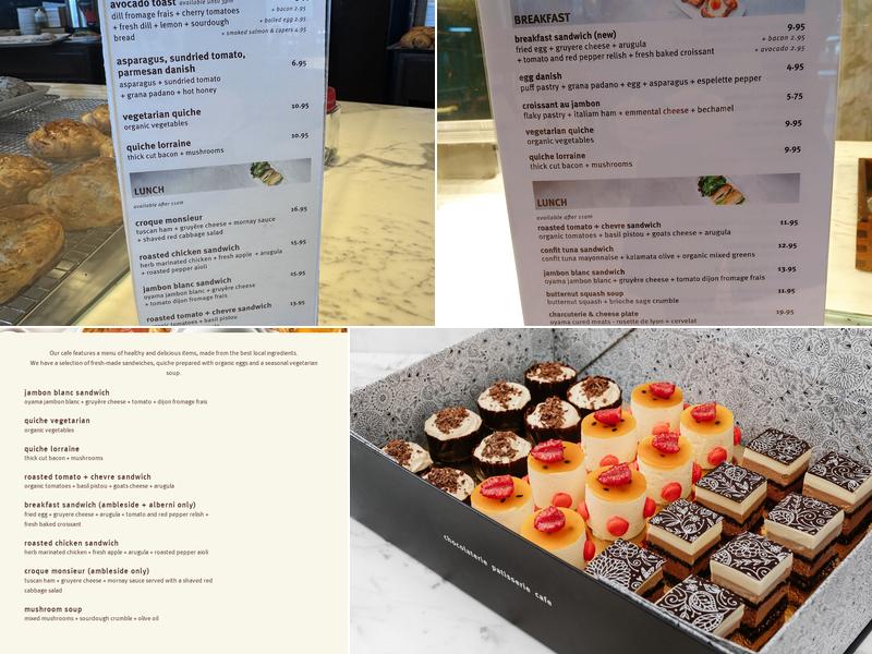Thierry Ambleside Menu