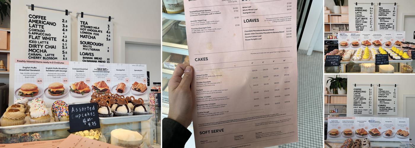 To Live For Bakery & Cafe Menu